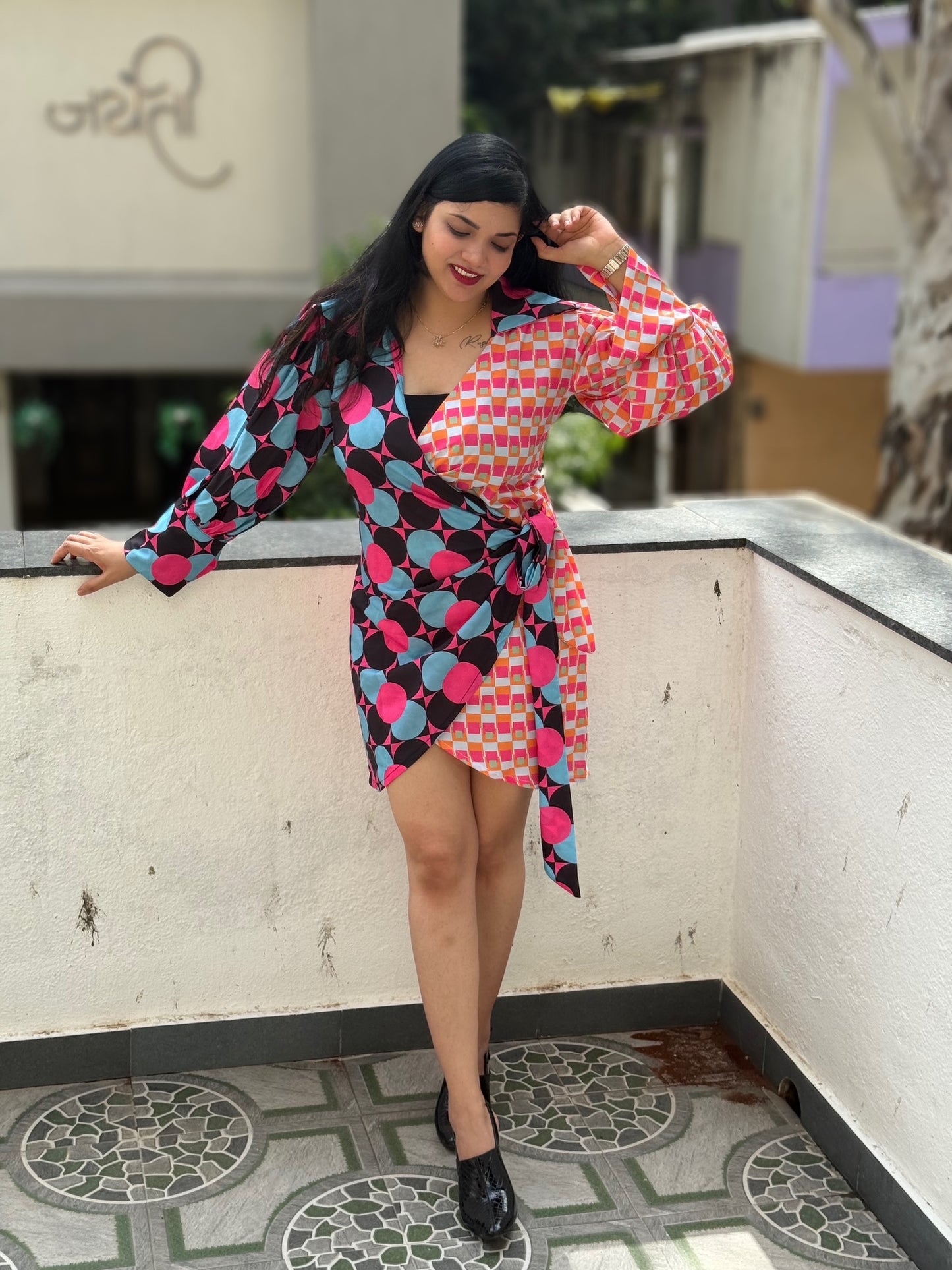 Dual Wrap Shirt Dress
