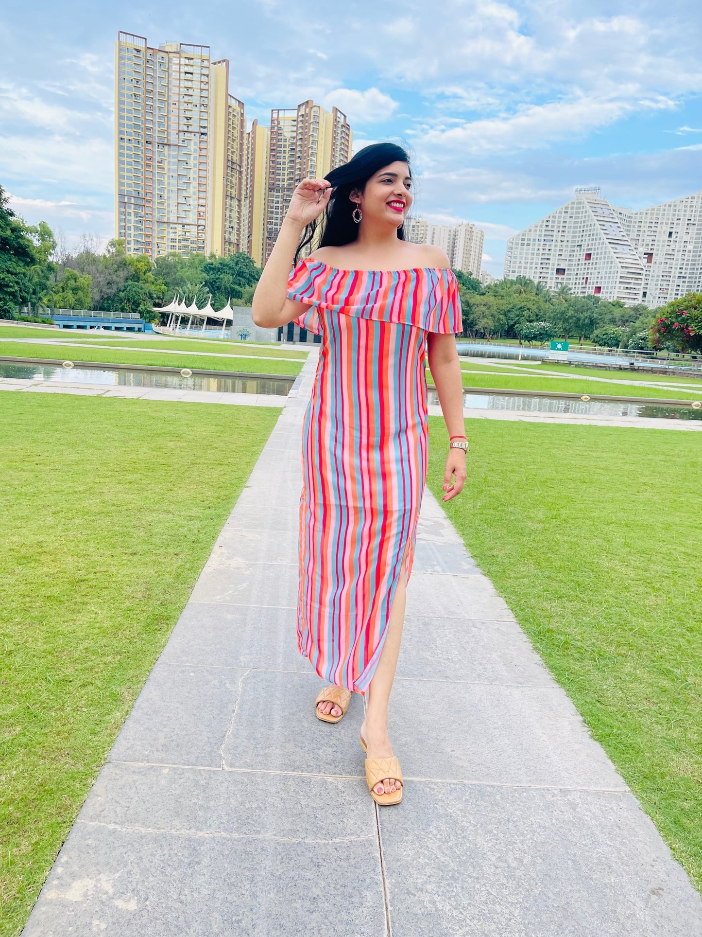Sunrise Off-shoulder Dress