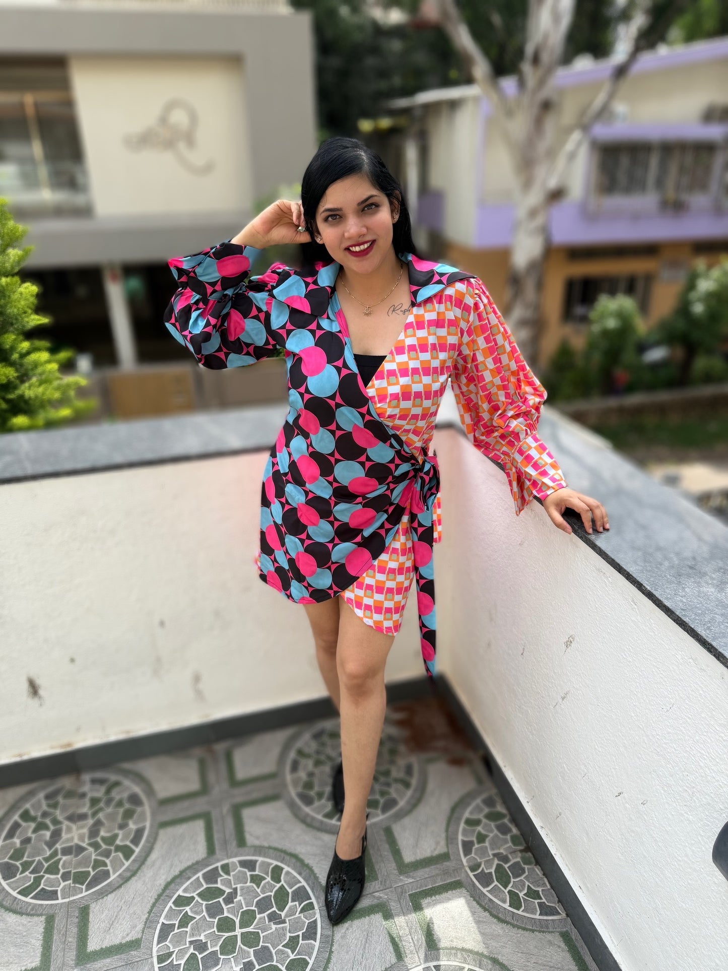 Dual Wrap Shirt Dress