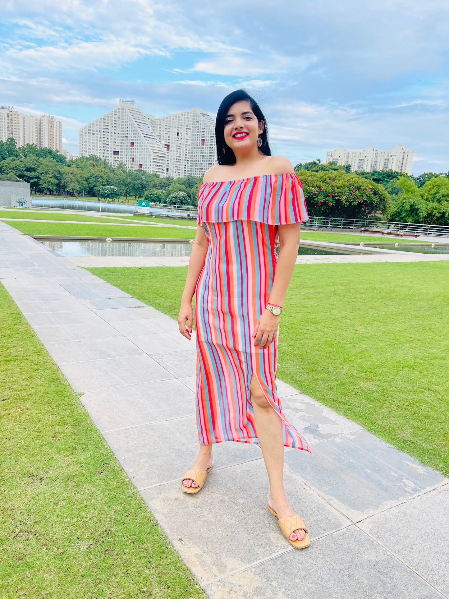 Sunrise Off-shoulder Dress