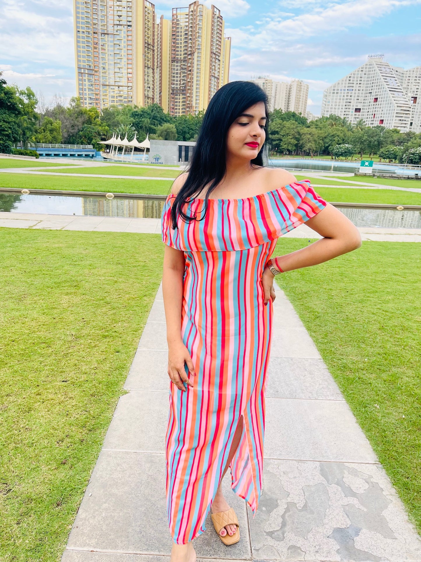 Sunrise Off-shoulder Dress