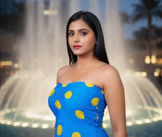 Neon Polka Dress