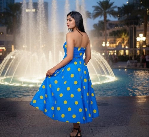 Neon Polka Dress