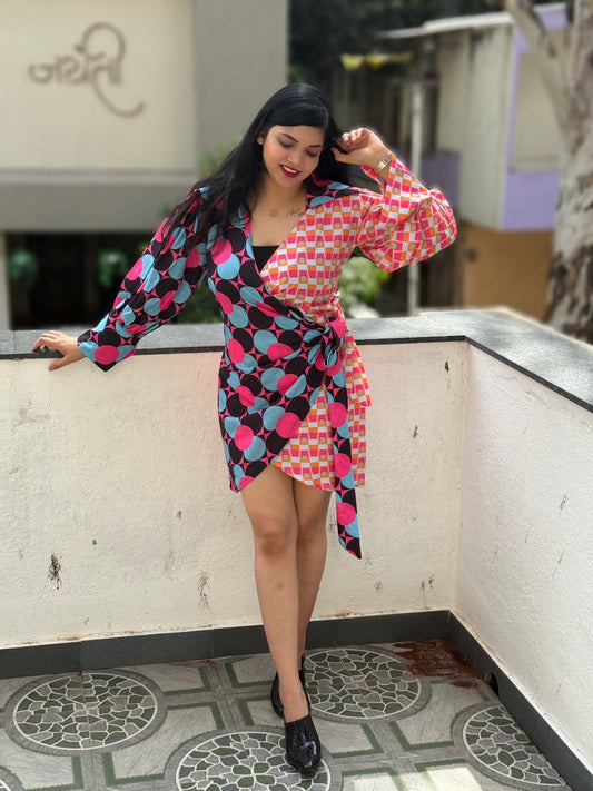 Dual Wrap Shirt Dress