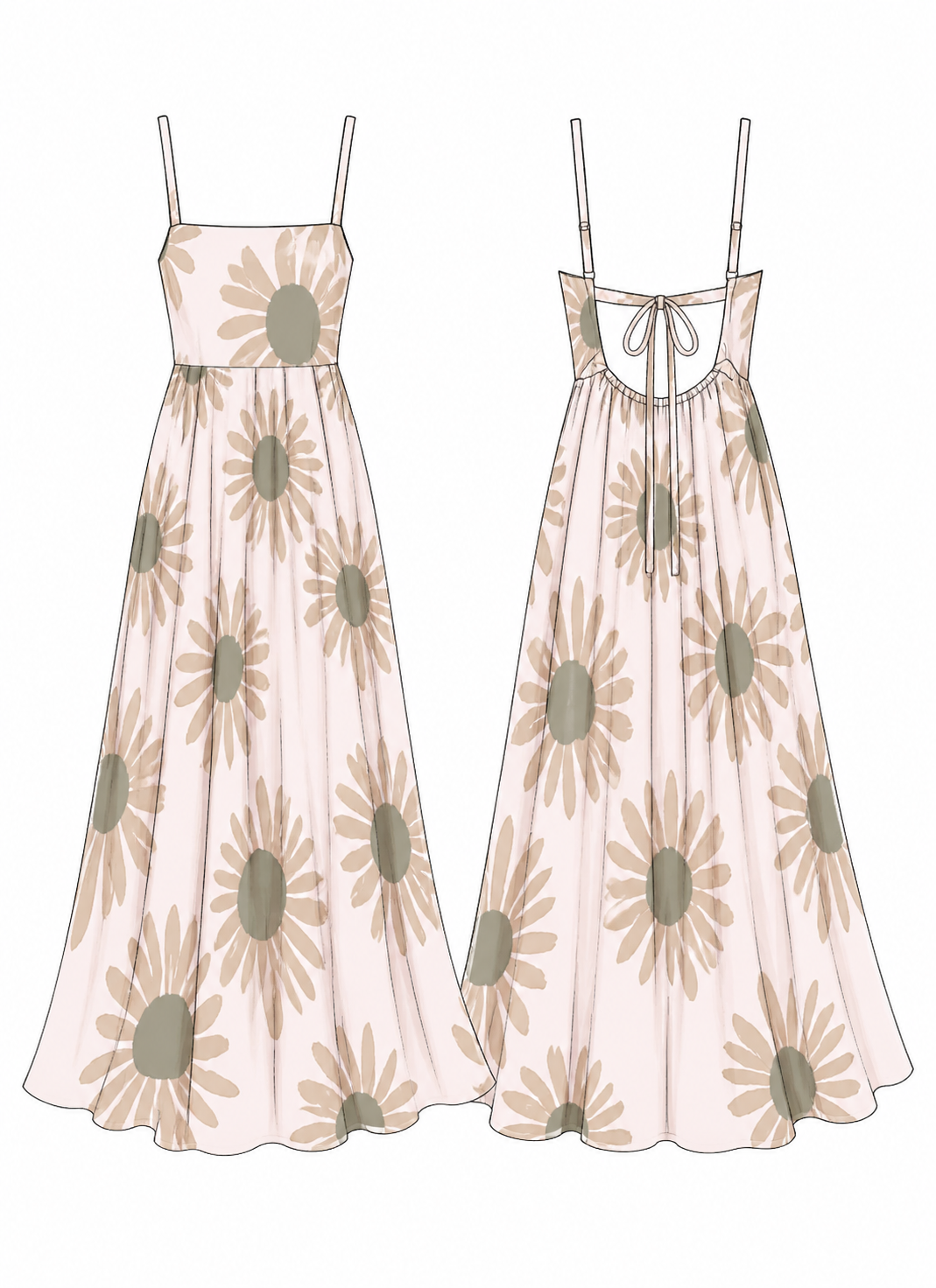 Daisy Backless Dress