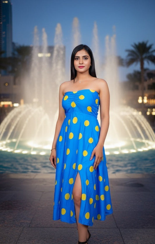 Neon Polka Dress