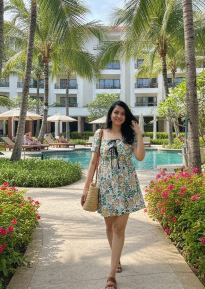 Back Bloom (Backless) Dress